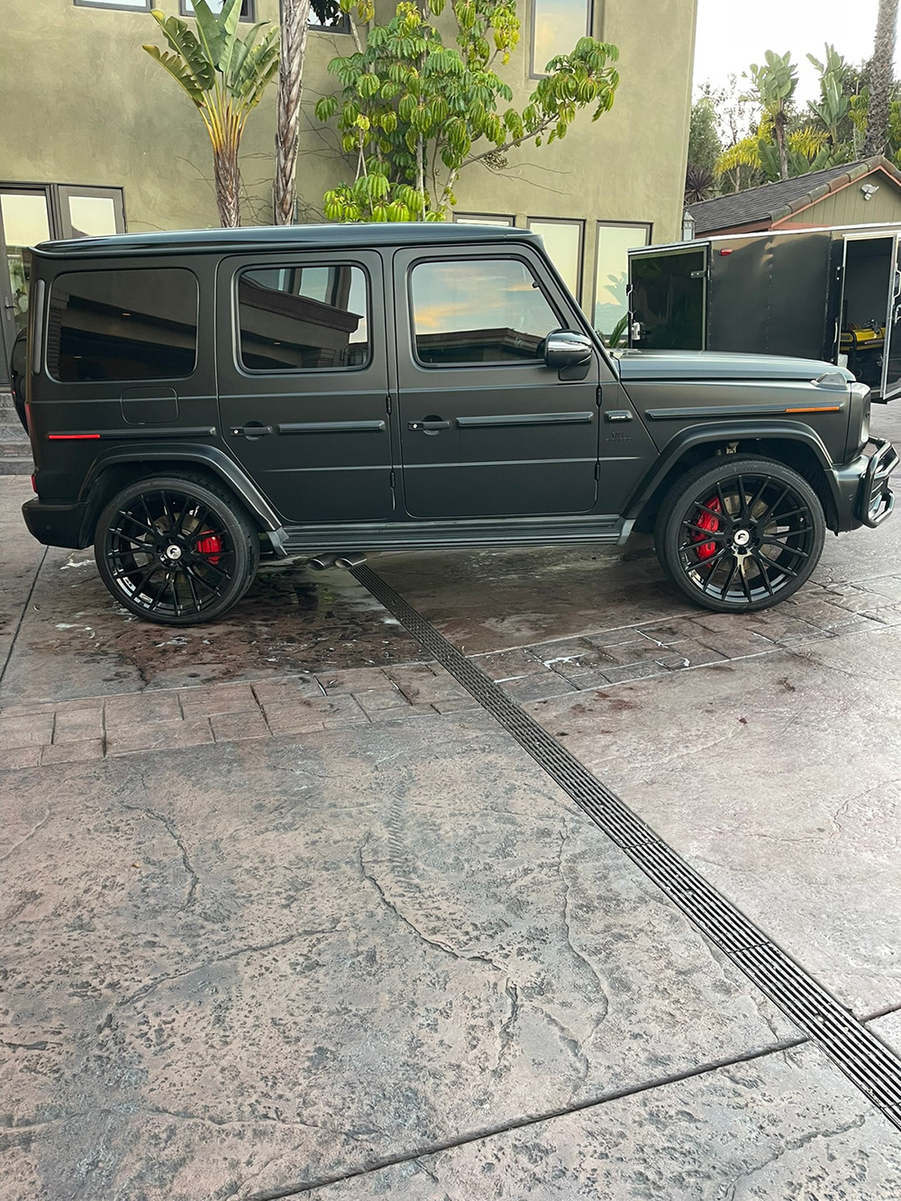 Mercedes G-Wagon with professional window tint, mobile auto tinting Kauai
